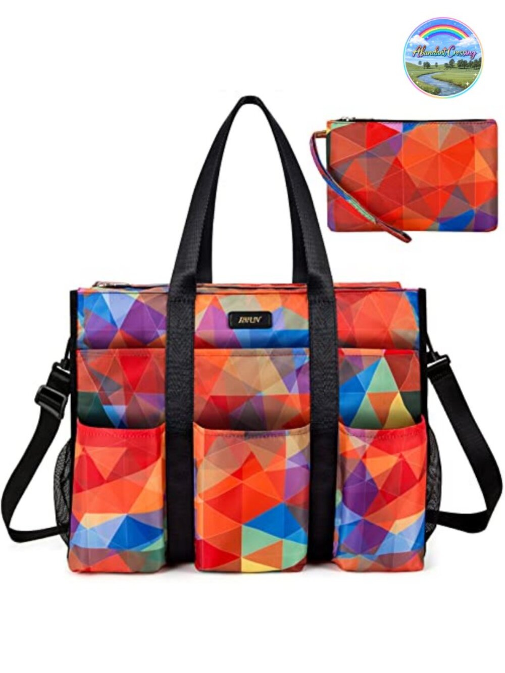 Utility Tote Bag 24 Pockets Large Travel Work Teacher Laptop Tote